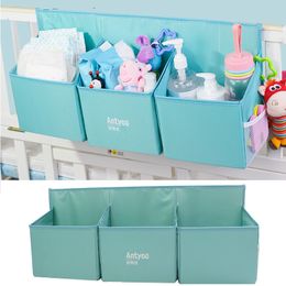 Boxes Storage# Large Hanging Storage Toy Diaper Pocket For Crib Organizer cot Bedside nursery bag Set Accessories Baby Stuff 230810
