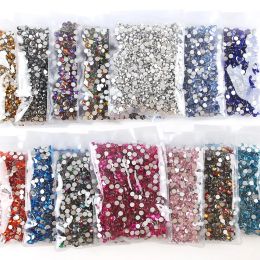 Dozen Groothandel in Bulk Steentjes voor Kleding Diy Platte achterkant Diamant Nagel Strass Decoraties Kristallen Ab Glitter Gezicht Art Steen