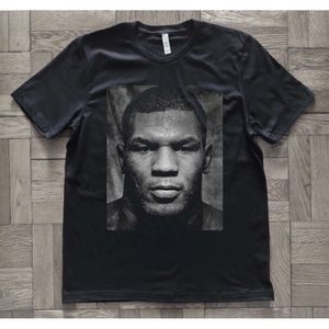 Champion de boxe Mike Tyson Portrait Fans imprimés T-shirt Hiphop Style Fashion Brand Streetwear 855