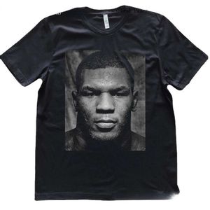 Bokskampioen Mike Tyson Portret Printed Fans T-Shirt Hiphop Style Fashion Brand Streetwear 301 5908