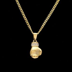 Boxing Glove Diamond Pendant Collier de charme