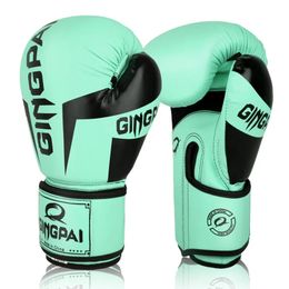 Fournitures de gants de boxe Gants d'entraînement de boxe Sanda Gants de boxe pour enfants et adultes PU Mousse Kickboxing Formation MMA Gants Boxe 240124