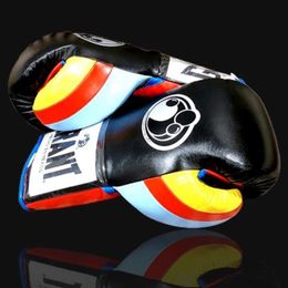 Gants de boxe 10/12/14 / 8oz Glove de boxe de boxe Cowhide Tether MMA MUAY THAI SANDA GLANT GLANT MOTIFS PRANGE LA LA LAGE DE LA LAGE SPORT