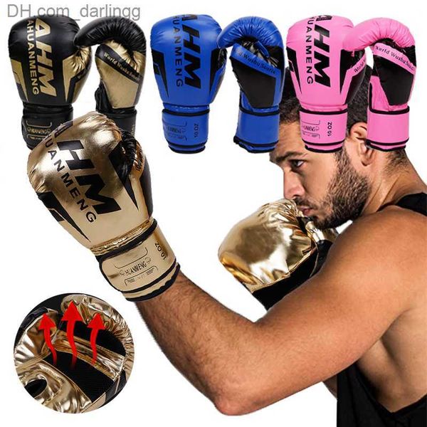 Guantes de boxeo Hombres Mujeres Entrenamiento profesional Boxeo Palma Ventilado Guantes de entrenamiento de boxeo Guantes de gimnasio Guantes de artes marciales mixtas Q230825