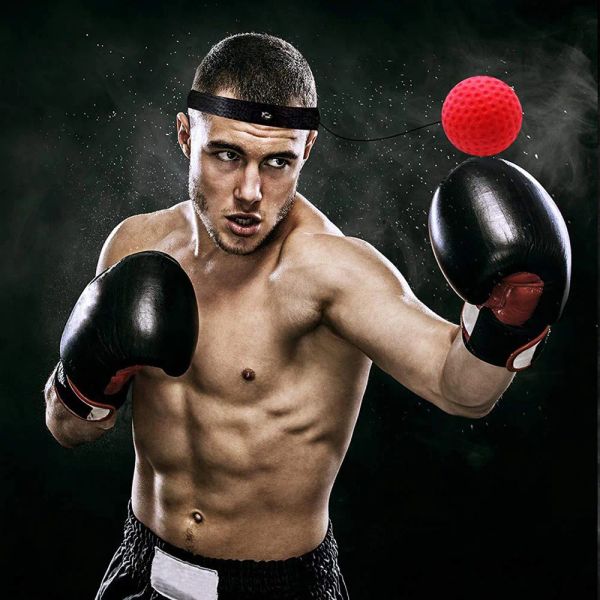 Boule magique de boxe, entraînement de vitesse réflexe avec bandeau, balles de frappe, Coordination œil-main, fournitures d'arts martiaux