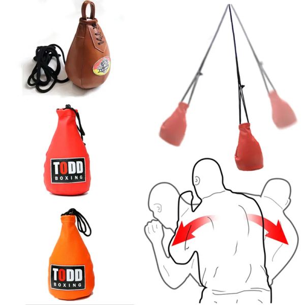 Sacco di sabbia per allenamento con pendolo da boxe Sacco da allenamento per immersione Dodge Palestra di casa Sacco da boxe per allenamento sospeso Attrezzatura per allenamento per agilità di boxe