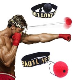 Boîte de vitesse réflexe Speed Ball avec bandeau MMA Muay Thai Fight Ball Exercice Amélioration des réactions de vitesse Punch Boxing Training8597110