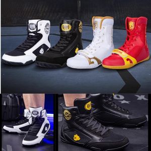 Chaussures de boxe hommes bottes de lutte de boxe haut chaussures de lutte de combat homme chaussures de boxe sport gymnase GAI