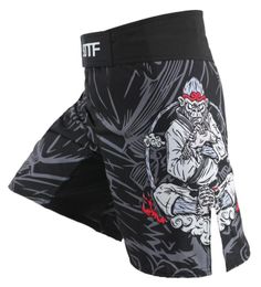 Boxing Shorts Vêtements MMA Muay Thai Kickboxing Fight Suotf Muaythai Men bon marché Santa Emma Soft Sun Wukong Monkey MMA Shorts2768098