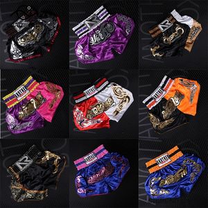 Shorts de boxe hommes femmes enfants Muay Thai pantalon entraînement compétition Thaiboxing Cage combat Kickboxing grappin Muaythai Shorts 240119