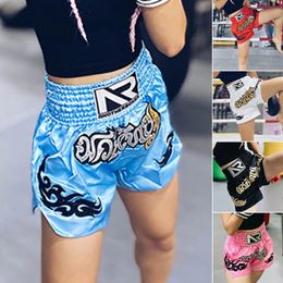 Short de boxe avec anti-friction, haute élasticité et respirant, conception de corde de boxe thaïlandaise pour hommes, short de Taekwondo 240223