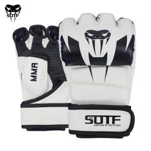 Boxe sotf blanc mma venimeux serpent multicolore gants de boxe gants mma gants tigre muay thai muay thai boxe combat gant sanda pads box