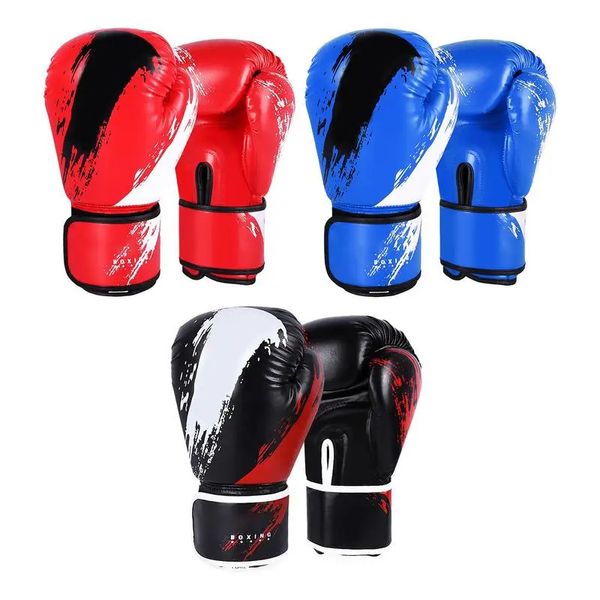 Traine de boxe Fighting Gants Gloges Pu Leather Kids Breathable Muay Thai Soupchoir Karate Kickboxing Professional Glove 231222