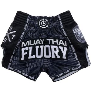 Boxe Trunks FLUORY MTSF86 MMA Fighting Muay Thai Shorts Boxeo Boxer Training Sports Haute Qualité Kick Boxing Fitness Pantalon Athlétique Pour Enfant 230524