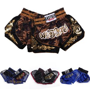 Boxe Trunks Enfants Muay Thai Shorts Garçon Fille Pantalon De Boxe MMA Enfant Fitness Sports Sanda Grappling Kickboxing Formation Uniforme Combat Porter Adulte 230404