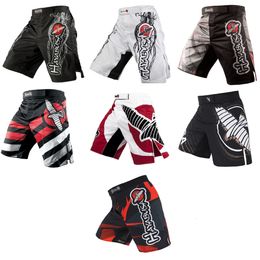 Maillots de boxe MMA noir dragon Eagle sous-titres sport respirant boxe entraînement pantalon mma court kickboxing shorts muay thai boxeo 230824