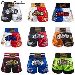 Boksbroek Shorts Thaise Kinderen Korte Kinderen Broek Muay Vrouwen Man mma Meisje Kickboksen Boxer voor Jongen Grappling 221130