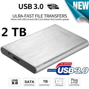 Boxs 1 TB Portable SSD USB 3.0 HDD 2TB 4TB Highspeed External Hard Drive Massaopslag Mobiele harde schijven voor desktop/laptop/Android