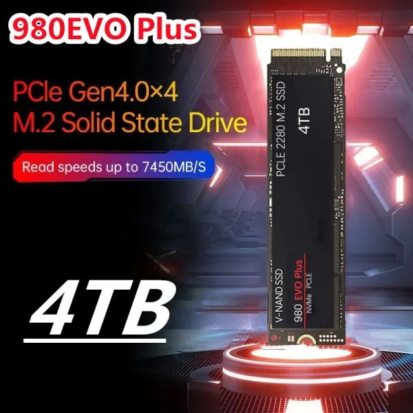Boîtes 980EVO Plus SSD M.2 NVME SSD 1TB 2TB 4TB M2 2280 NVME PCIE 4.0x4 Disque dur à solide état interne pour ordinateur portable de bureau PS5
