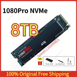 Boxs Marque 1080pro 8TB SSD NVME PCIE GEN 5.0 x 4 M.2 2280 4TB 2TB DRIVES SOS à l'état solide PS5 pour ordinateur portable