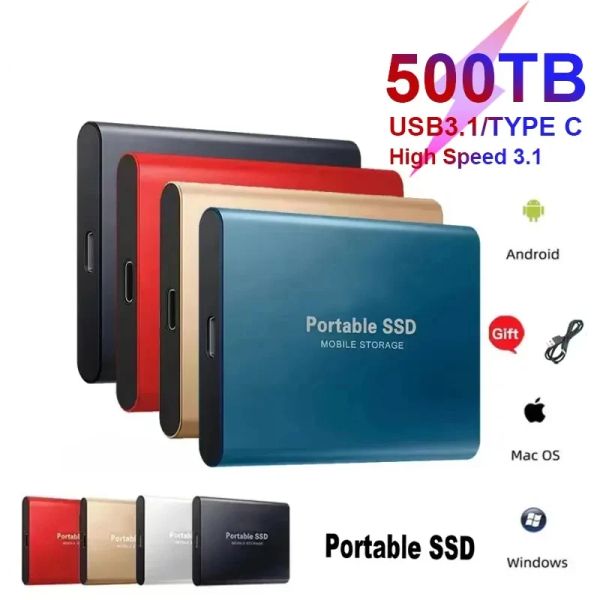 Boîtes pour Xiaomi 2024 Original haute vitesse Portable SSD 16 to 30 to disque dur externe stockage TypeC USB 3.1 Interface pour ordinateurs portables PC