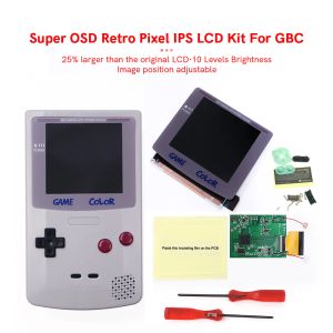 Boîtes GBC V5 OSD Retro Pixel IPS LCD 2.0 Écran stratifié High Light Kits avec pour Gameboy Color Shell Precut