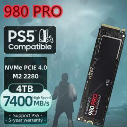 Boîtes Nouvelles SSD M2 NVME M.2 2280 PCIE 4.0 x 4 980 Pro 4TB 2TB 1TB DISTIQUE INTERNE INTERNE INTERNE 980 Disque dur HDD pour PS5 Desktop / PC / ordinateur portable