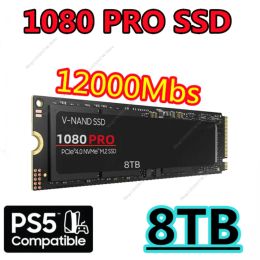 Boxs Original 1080pro NVME SSD 8TB PCIe 5.0 M.2 2280 Disque dur de Solid State Interne 4TB 2TB pour ordinateur portable PC Gaming / PS5