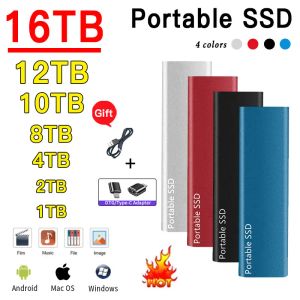 Boîtes d'origine SSD TYPEC DRIFFICATION DU DIFFICHE EXTERNE 1 To USB3.0 Highpeed 2 To SSD grand stockage Drive portable pour ordinateurs portables / Mac / Phones