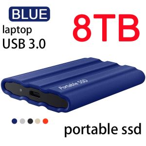 Boxs SSD externe portable 1 To 2 To 4 To Disques SSD de grande capacité Disques durs HD pour ordinateurs portables PC Notebook Téléphones mobiles 8 To 30 To