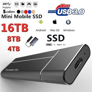 Boxs Draagbare SSD Harde Schijf Externe Harde Schijf USB3.1 Mobiele Harde Stok 64TB 16TB 8TB 4TB Interface USB Flash Drive Voor Ps4 Ps5