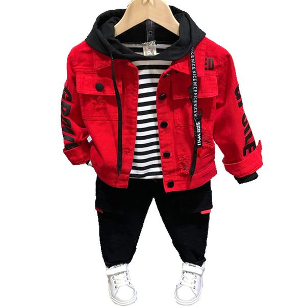 Chaqueta vaquera para niño, chaqueta vaquera para niño, ropa coreana, chaqueta para niño, ropa para bebé, prendas de vestir, abrigos, primavera y otoño 2021