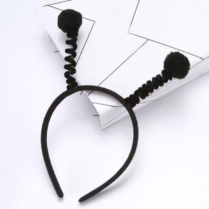 Haaraccessoires Jongen Meisje Kinderen Leuke Bij Lieveheersbeestje Alien Antenne Hoofdband Schattige Pluche Bal Hoepel Halloween Verjaardagsfeestje Gift1