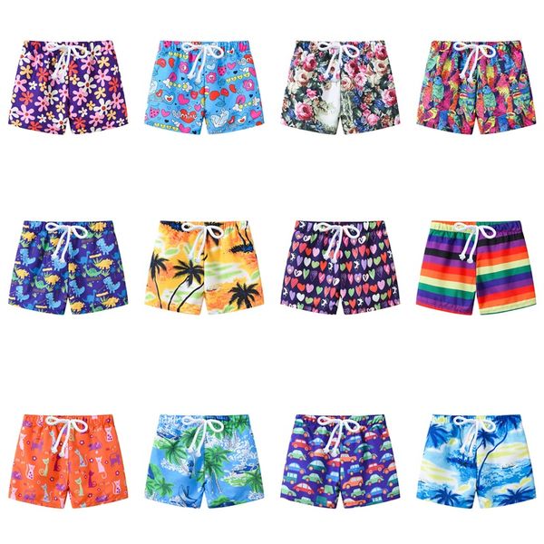 Garçon Filles À Lacets Réglable Bébé Shorts 2022 Été Enfants Chaud Printemps Pantalons De Plage Cocotier Fleur Mode Vêtements Pour Enfants 10yra E3