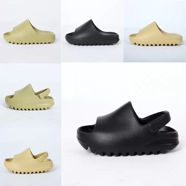 Enfants sandales os diapositives infantile nouveau-né bébé chaussures résine sans lacet suie garçons filles enfants pantoufles avec boîte taille 23-35