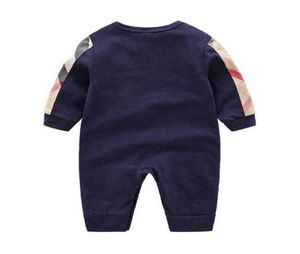 Jongen zomer baby peuter baby ontwerpers kleding pasgeboren jumpsuit katoenen pyjama met lange mouwen 024 maanden rompertjes ontwerpers kleding4425638