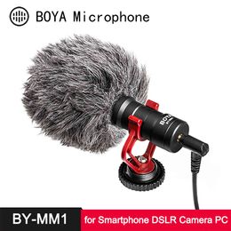Boya bij-MM1 Microfoon CardioID Sgun Android Smartphone Canon Nikon Sony DSLR Camera Consumer Camcorder PC MIC