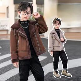 Garçons et filles, veste de fourrure de cerf pour enfants, Version coréenne de nouveau hiver
