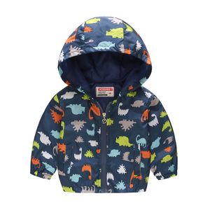 Garçons et filles impriment des pulls molletonnés à capuche avec des hauts à glissière printemps / été manteaux pour enfants 39 couleurs au choix