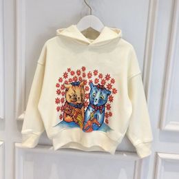 Garçons et filles marée marque en ligne célébrité nouveau cachemire chaud un coton pull de sport à capuche grand garçon impression de style étranger