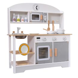 Houten keuken voor jongens en meisjes, Kid Pretend Play Houten Simulatie Keukengerei, Koken voor kinderen, Kleuterschool, Kinderspeelgoed