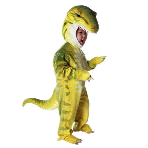 Garçons Anime Triceratops Cosplay Costume Carnaval T-Rex Dinosaure Costumes Enfant Combinaison Halloween Pourim Fête pour Enfants H0910276m