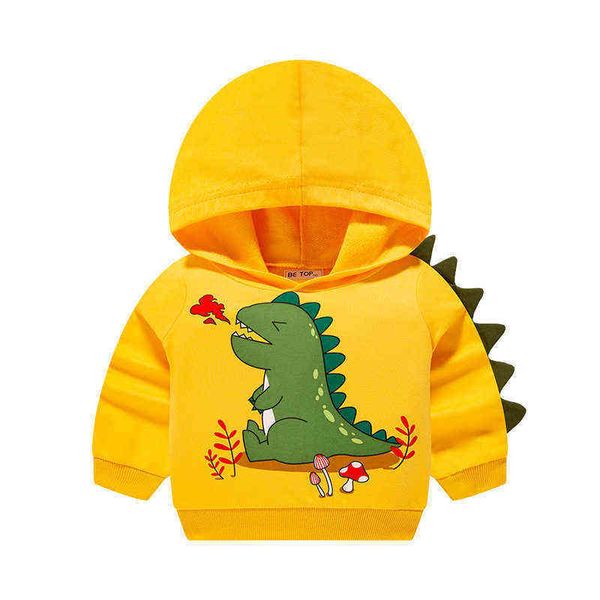 Garçons Automne Hoodies Bébé Enfants Sweats À Capuche Mignon Dinosaure Motif À Capuche Tops pour Enfants Z220115