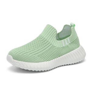 Garçons Casual Girls PDD et baskets de sport respirant maille tricotée sans lacets chaussure à enfiler chaussures pour enfants Ybnx # 32430 s