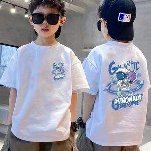 Jongens katoen t -shirt Japan zomer cartoon gedrukte meisjes T -stukken korte mouw kinderen tops hoogwaardige kleding 2024 240430