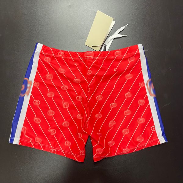 Short de bain design pour garçons, gros imprimé, tout, mode plage, vent, vacances à la plage, sports nautiques, football, basket-ball, short de bain, rouge, noir, course à pied pour hommes