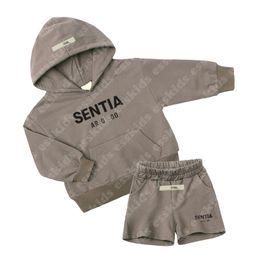 Boys Ess Girls Designer Vêtements Baby Pullover Sweat à capuche Two Piece Set Set Kids Tracksuit -12 Childre