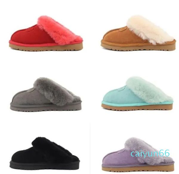 Garçons filles enfants enfants chaussons pantoufles de neige doux et confortable en peau de mouton garder au chaud pantoufles bottes beau cadeau transbordement gratuit