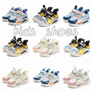 Jongens Kinderen Trendy Kinderschoenen Sneakers Casual Black Sky Blue Pink White Shoes Maten 27-38 Y7KZ#