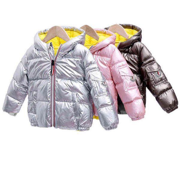 Garçons Filles Vestes Vêtements d'extérieur à capuche Hiver Enfants Chaud Veste épaisse pour enfants Vêtements Vêtements d'extérieur pour enfants Vestes à glissière Veste de ski J220718